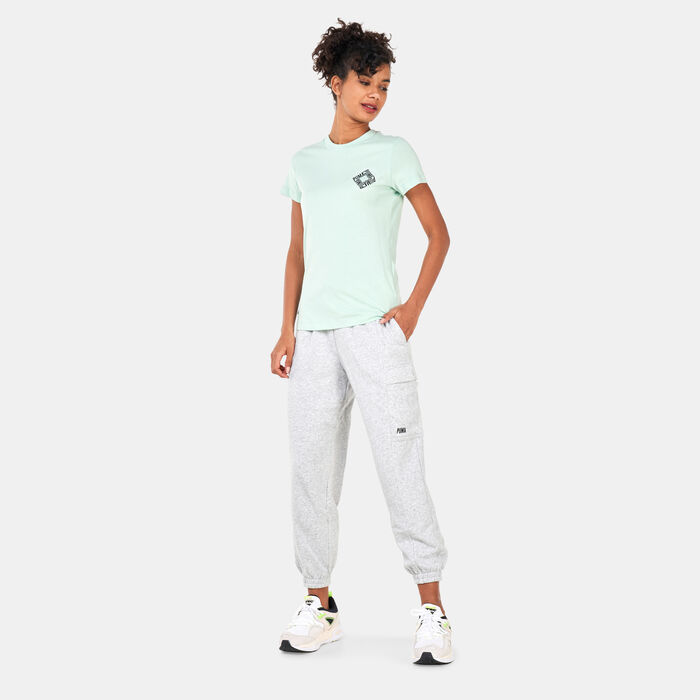 PUMA Women's SWxP Graphic T-Shirt Green image number 2