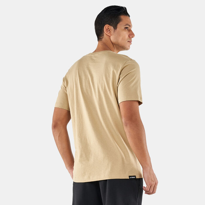 adidas Men's Terrex Mountain Fun Graphic T-Shirt Brown adidas Men's Terrex Mountain Fun Graphic T-Shirt Brown image number 1