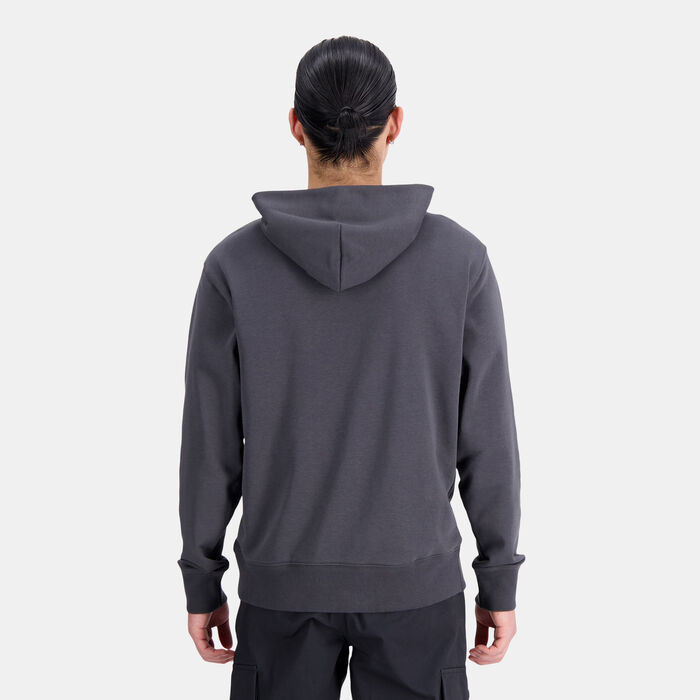 New Balance Men's Essentials Varsity Fleece Hoodie Grey New Balance Men's Essentials Varsity Fleece Hoodie Grey image number 1