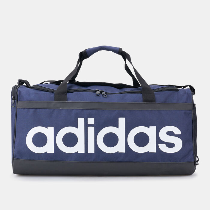 adidas Men's Essentials Linear Duffel Bag (Medium) Multi adidas Men's Essentials Linear Duffel Bag (Medium) Multi image number 0