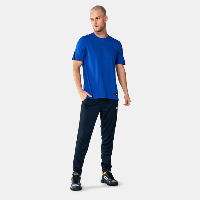 adidas Men's Sportswear Future Icons 3-Stripes T-Shirt Blue adidas Men's Sportswear Future Icons 3-Stripes T-Shirt Blue image number 2