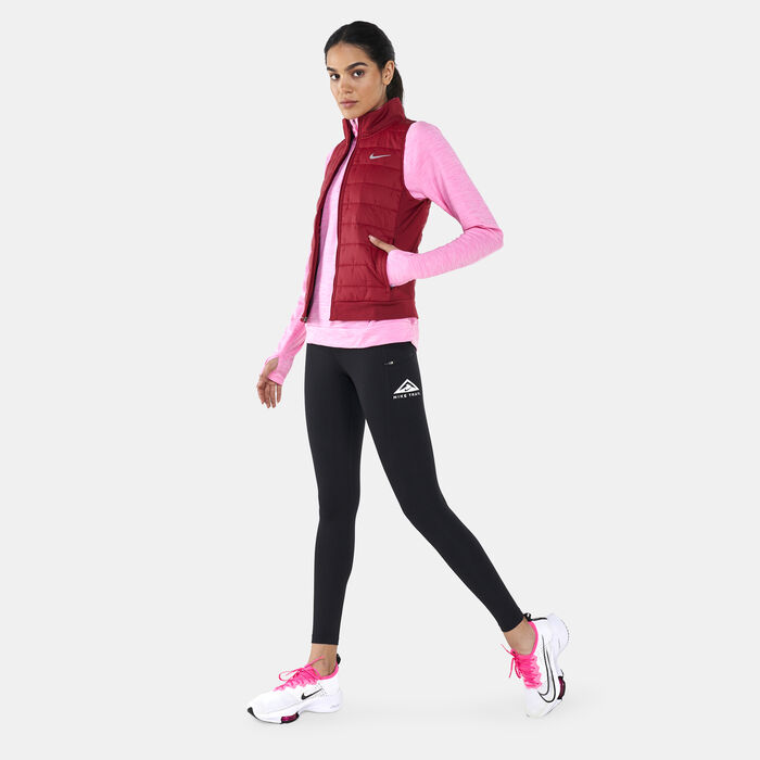 Nike Women's Therma-FIT Synthetic-Fill Running Gilet Red Nike Women's Therma-FIT Synthetic-Fill Running Gilet Red image number 2