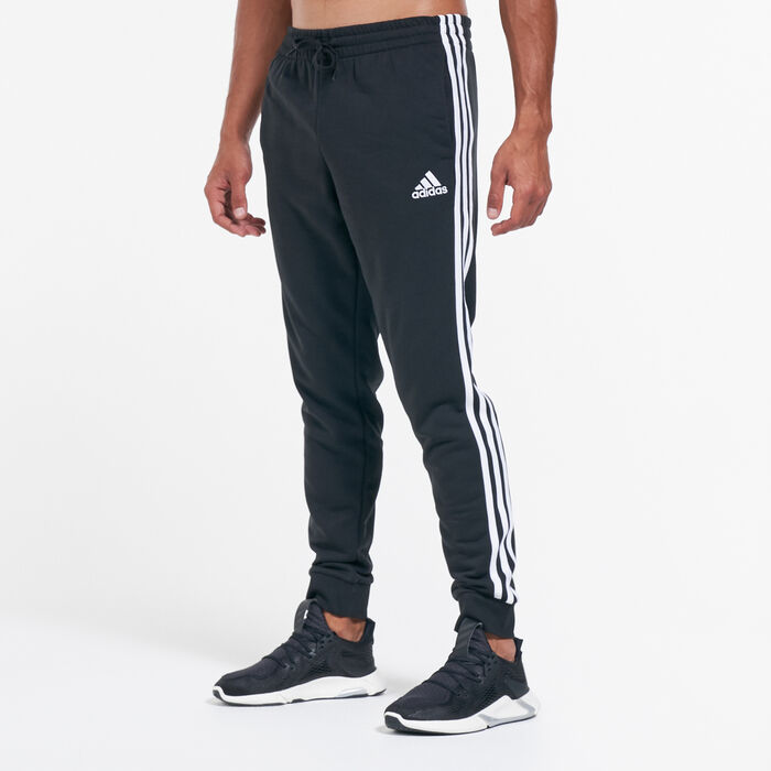 adidas Men's 3-Stripes Tapered Pants Black image number 0