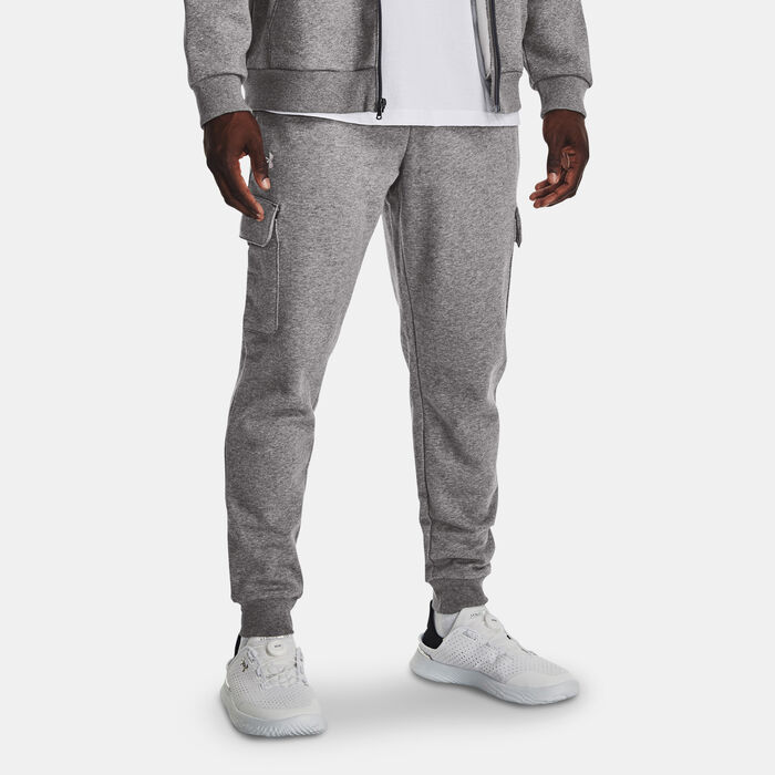 Under Armour Men's Rival Fleece Cargo Sweatpants Grey image number 0