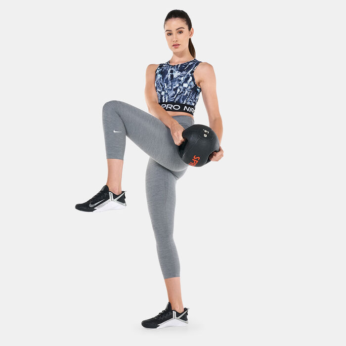 Nike Women's Pro Dri-FIT Tank Top Grey image number 2