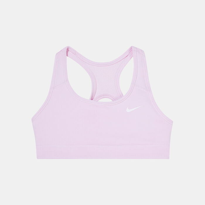 Nike Kids' Swoosh Reversible Sports Bra (Older Kids) Pink image number 2