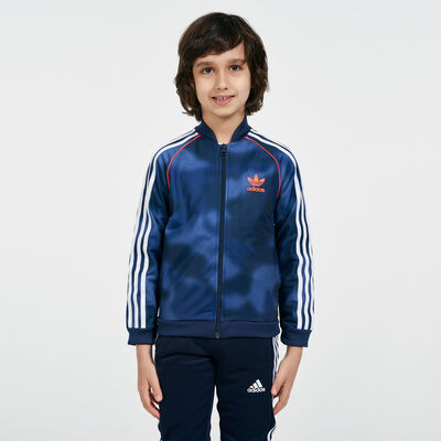 adidas Originals Kids' Essentials Camo Superstar Track Jacket (Older Kids) Blue adidas Originals Kids' Essentials Camo Superstar Track Jacket (Older Kids) Blue