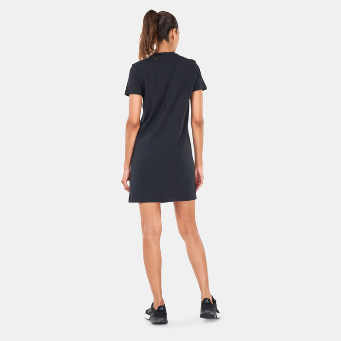adidas Women's Essentials Logo Dress Black adidas Women's Essentials Logo Dress Black image number 1