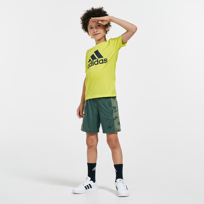 adidas Kids' Designed To Move Camouflage Shorts Green adidas Kids' Designed To Move Camouflage Shorts Green image number 2