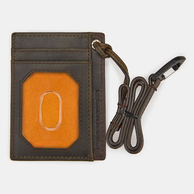 Timberland Men's Lanyard Wallet Brown