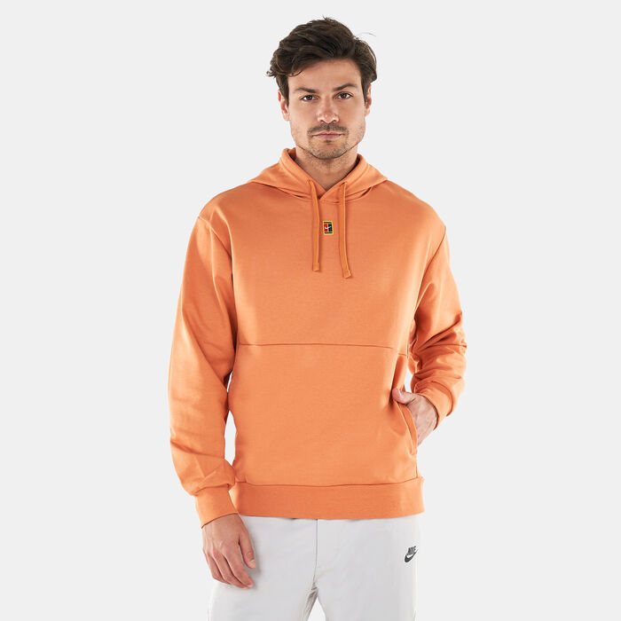 Nike Men's Court Fleece Tennis Hoodie Orange image number 0
