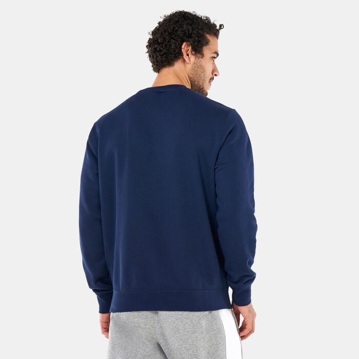 Nike Men's Sportswear Club Fleece Crew Sweatshirt Blue Nike Men's Sportswear Club Fleece Crew Sweatshirt Blue image number 1