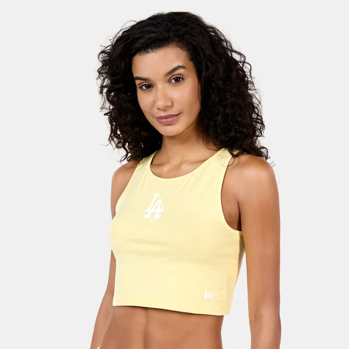 New Era Women's MLB Los Angeles Dodgers LE Crop Top yellow image number 0