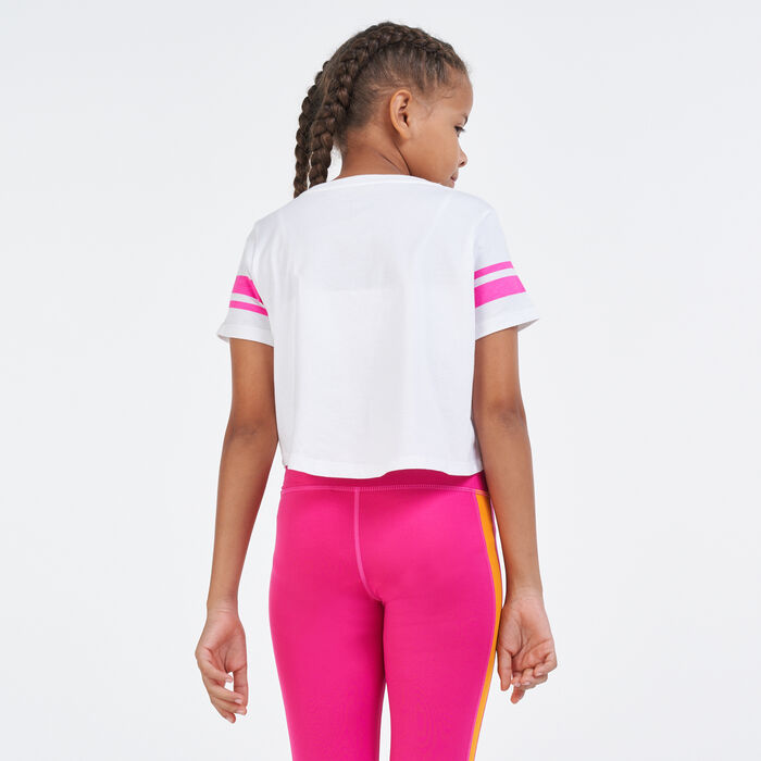 Nike Kids' Sporty Cropped T-Shirt White Nike Kids' Sporty Cropped T-Shirt White image number 1