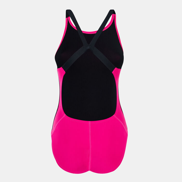 Nike Swim Women's Fastback One-Piece Swimsuit Pink Nike Swim Women's Fastback One-Piece Swimsuit Pink image number 1