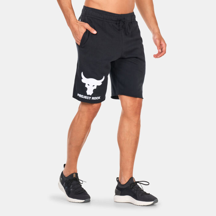 Under Armour Men's Project Rock Terry Brahma Bull Shorts Black Under Armour Men's Project Rock Terry Brahma Bull Shorts Black image number 0