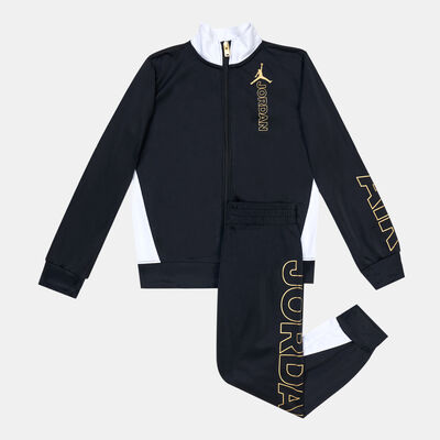 Jordan Kids' Holiday Shine Tricot Tracksuit Black