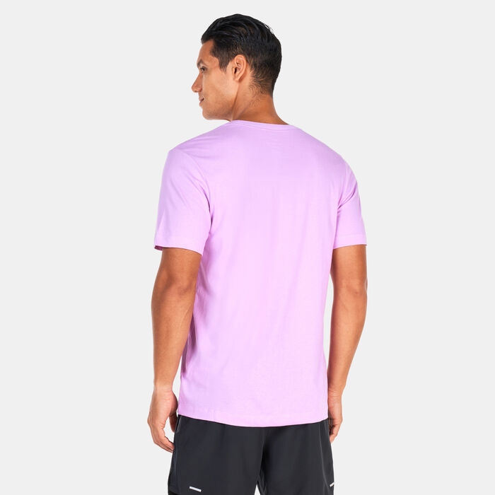 Nike Men's Dri-FIT Running T-Shirt Pink image number 1
