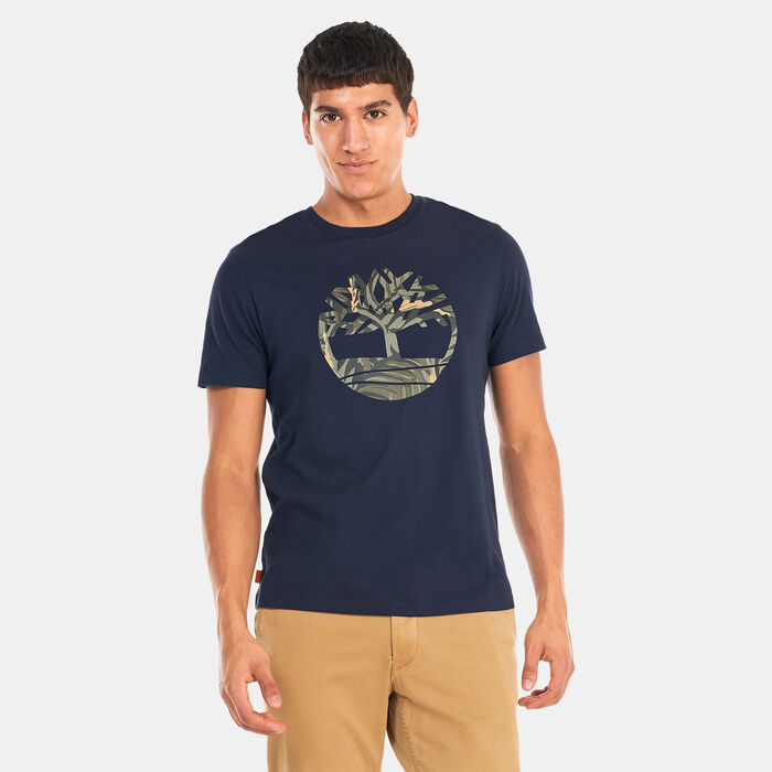 Timberland Men's Tree Logo Seasonal Camo T-Shirt Blue Timberland Men's Tree Logo Seasonal Camo T-Shirt Blue image number 0
