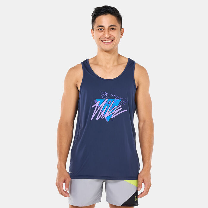 Nike Swim Men's Swim Vibe Tank Top Blue Nike Swim Men's Swim Vibe Tank Top Blue image number 0
