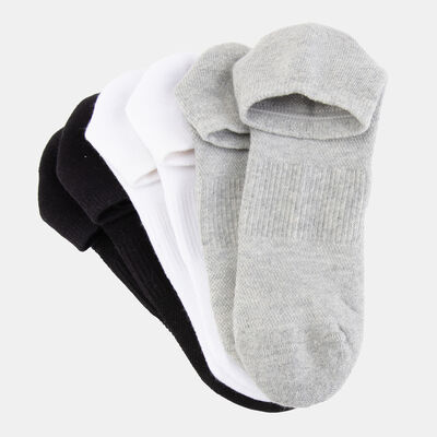 Dropkick Men's Sports Ankle Socks (3 Pairs) White Dropkick Men's Sports Ankle Socks (3 Pairs) White