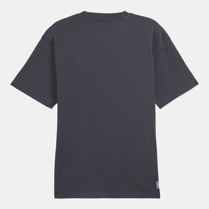 PUMA Men's Club de Course Graphic T-Shirt Grey PUMA Men's Club de Course Graphic T-Shirt Grey image number 1