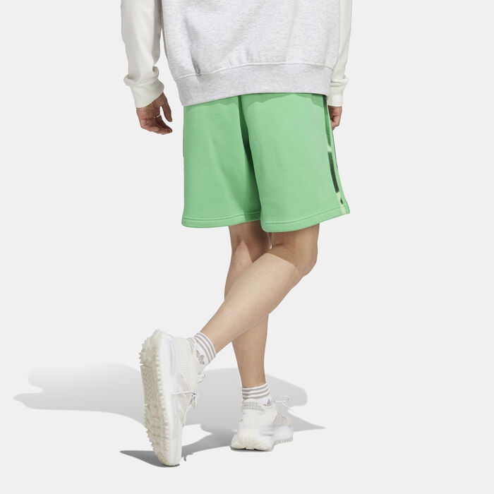 adidas Originals Men's Graphics Camo 3-Stripes Shorts Green image number 2