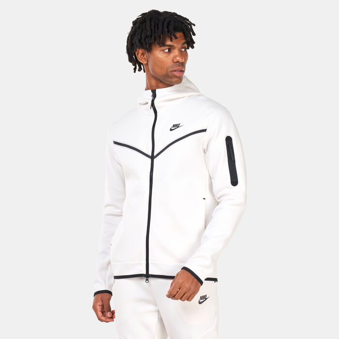 Nike Men's Sportswear Tech Full-Zip Hoodie White Nike Men's Sportswear Tech Full-Zip Hoodie White image number 0