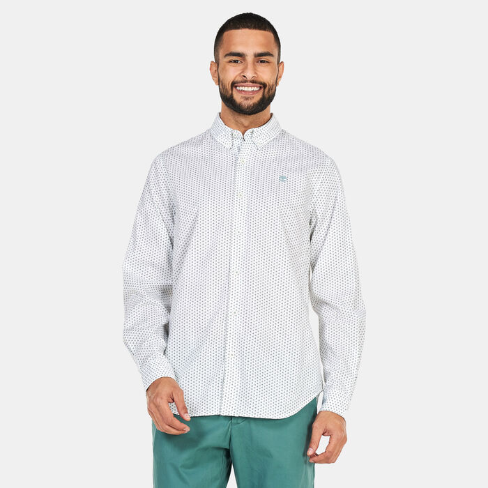 Timberland Men's Micro All Over Print Shirt White image number 0