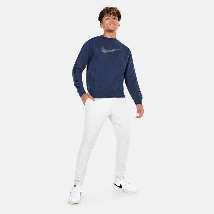 Nike Men's Sportswear Repeat Fleece Sweatshirt Blue image number 2