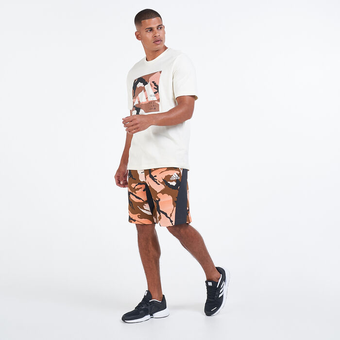 adidas Men's Sportswear Desert Camouflage Shorts Multi image number 2