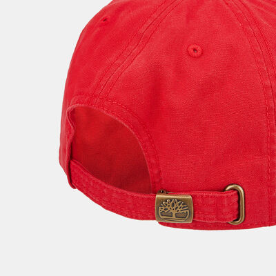 Timberland Cotton Canvas Baseball Cap Red Timberland Cotton Canvas Baseball Cap Red