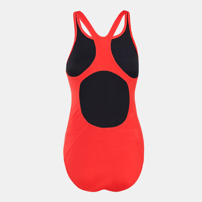 Speedo Women's Eco Endurance+ Medalist Swimsuit Red Speedo Women's Eco Endurance+ Medalist Swimsuit Red image number 1