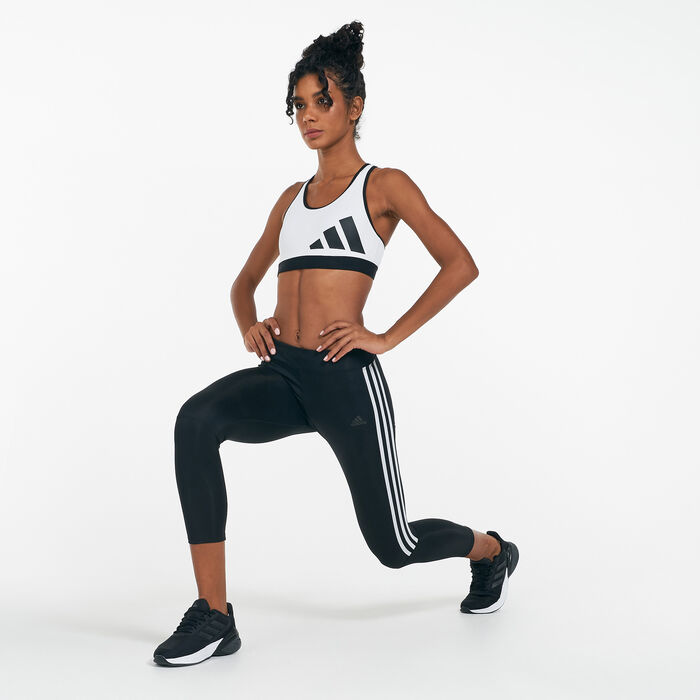 adidas Women's 3-Stripes Leggings Black adidas Women's 3-Stripes Leggings Black image number 2