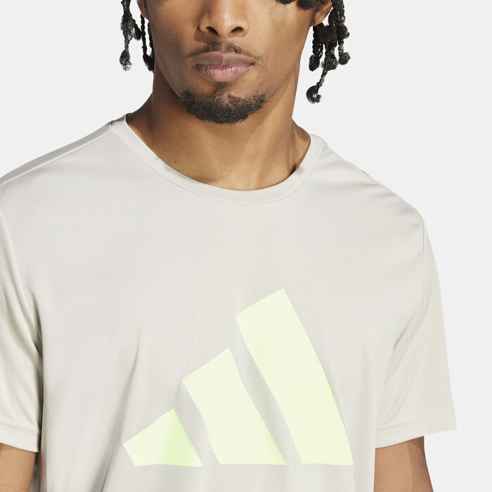 adidas Men's Run It T-Shirt Grey image number 4