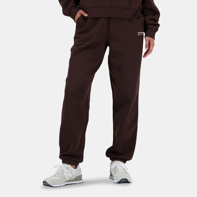 New Balance Women's Linear Heritage Sweatpants Brown