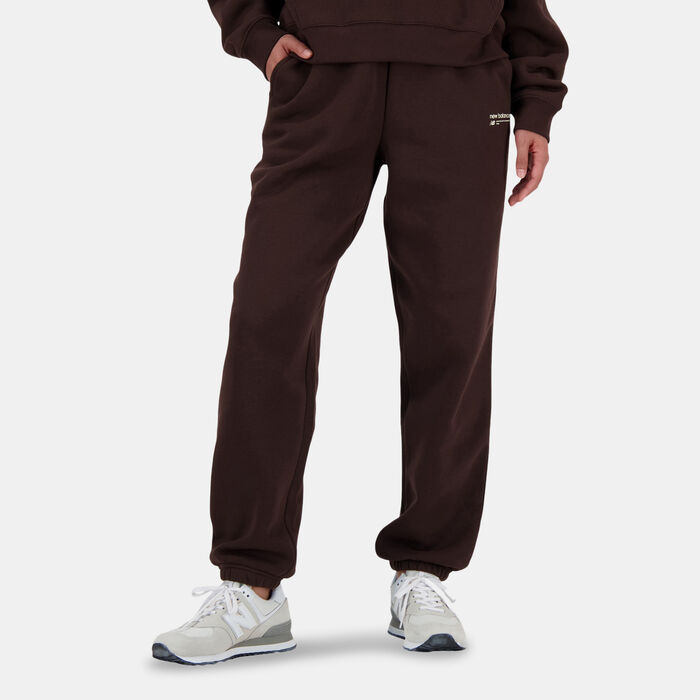 New Balance Women's Linear Heritage Sweatpants Brown New Balance Women's Linear Heritage Sweatpants Brown image number 0