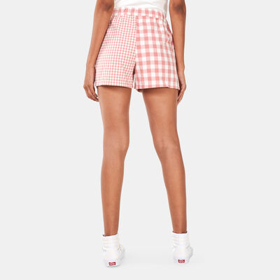 Vans Women's Mixed Up Gingham Shorts Pink Vans Women's Mixed Up Gingham Shorts Pink
