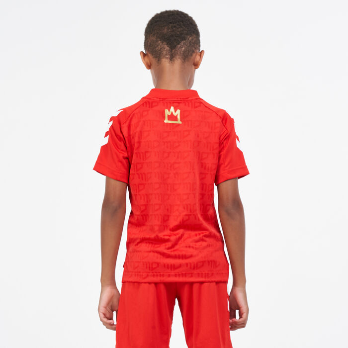 adidas Kids' Salah AEROREADY Football-Inspired Jersey Red adidas Kids' Salah AEROREADY Football-Inspired Jersey Red image number 1