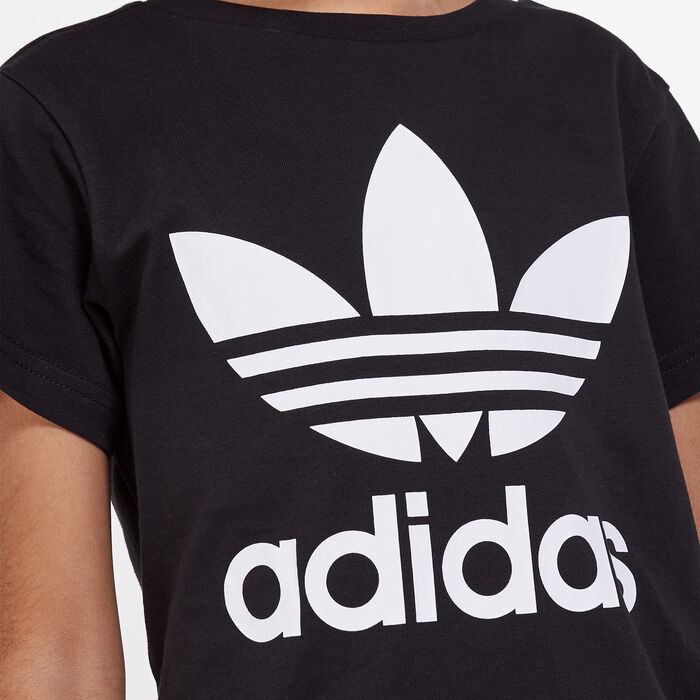 adidas Originals Kids' Trefoil T-Shirt (Older Kids) Black adidas Originals Kids' Trefoil T-Shirt (Older Kids) Black image number 3