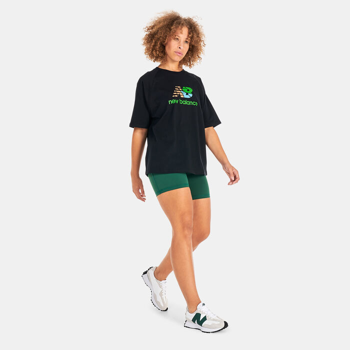 New Balance Women's Athletics Kim Van Vuuren T-Shirt Black New Balance Women's Athletics Kim Van Vuuren T-Shirt Black image number 2