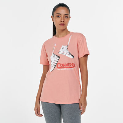 Converse Women's Summer Sneakers T-Shirt Pink