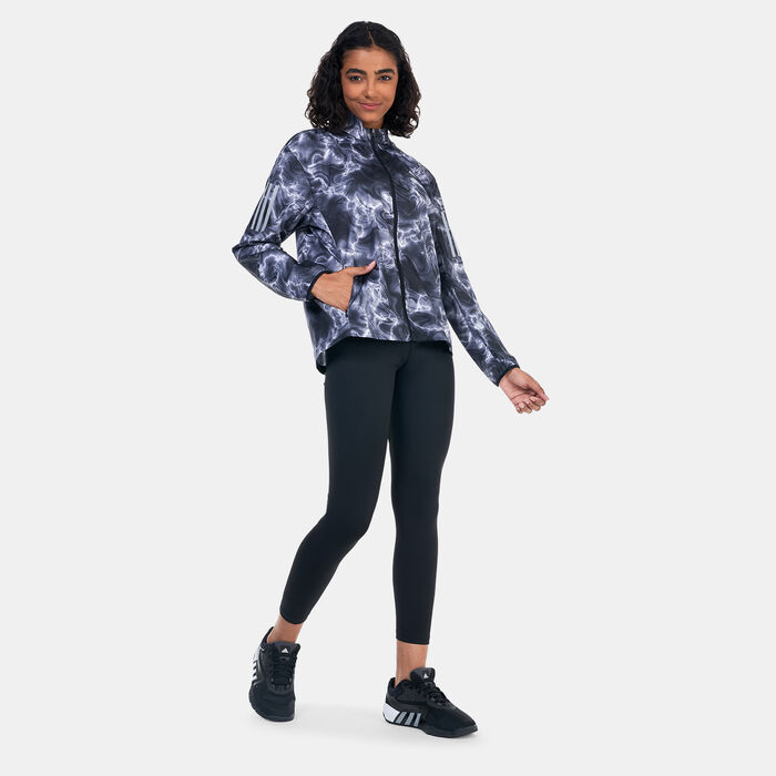 adidas Women’s Own The Run Allover Print Running Windbreaker Jacket Multi adidas Women’s Own The Run Allover Print Running Windbreaker Jacket Multi image number 2