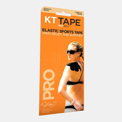 KT Tape Pro Pre-Cut Elastic Sports Tape Strips (3 Strips) Beige