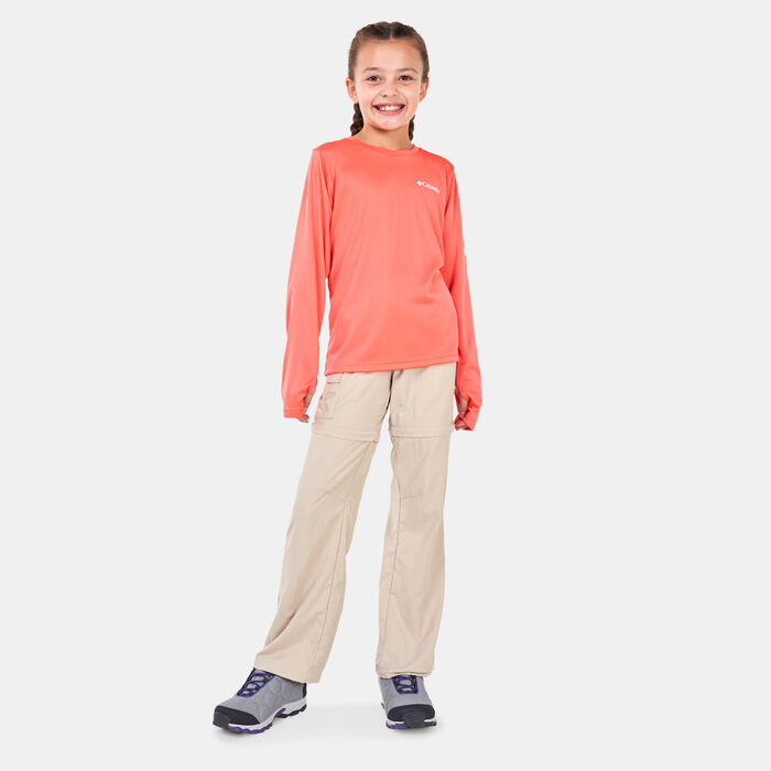 Columbia Kids' Fork Stream™ Long Sleeve T-Shirt Red image number 2