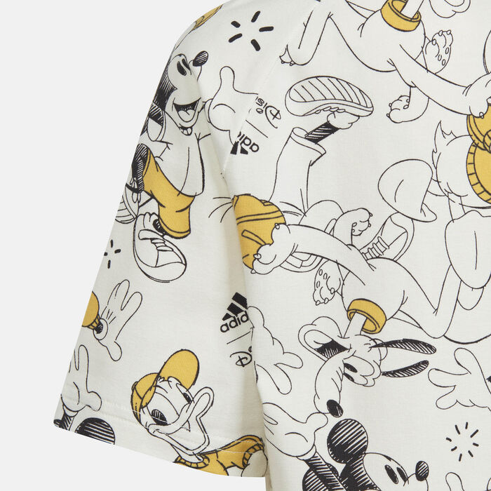 adidas Kids' x Disney Mickey Mouse T-Shirt (Younger Kids) White adidas Kids' x Disney Mickey Mouse T-Shirt (Younger Kids) White image number 2