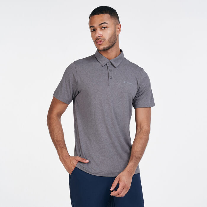 Columbia Men's Tech Trail™ Polo T-Shirt Black image number 0