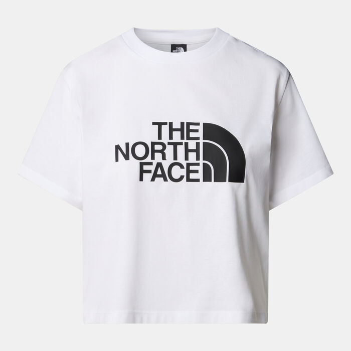 The North Face Women's Easy Crop Top White The North Face Women's Easy Crop Top White image number 0