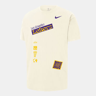 Nike Men's NBA Los Angeles Lakers Essential T-Shirt Ivory