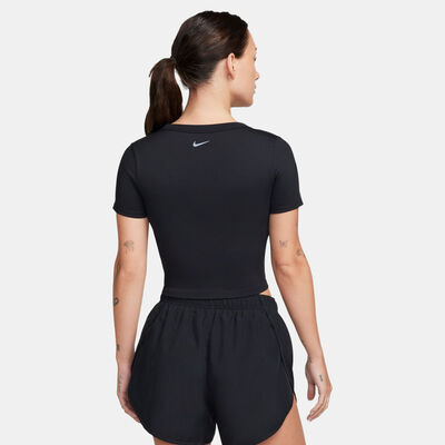 Nike Women's One Dri-FIT Training Crop Top Black Nike Women's One Dri-FIT Training Crop Top Black